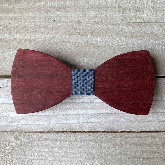 Men's Wooden Bow Tie - Picture 4 of 6